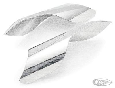Deflex heat deflectors Indian, chrome (DE)