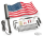 Lighted USA Flag Kit Black (DE)