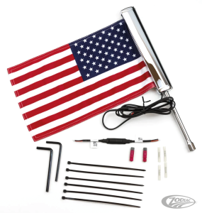 Lighted USA Flag Kit Chrome (DE)