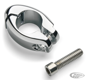 3/4" Flag Mount Clamp Chrome