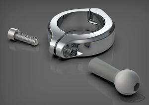 Aluminum Clamp Mount 1-1/2" Chrome