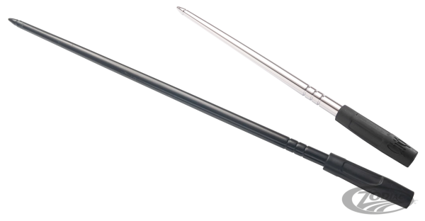 High Caliber Flexible 12" Antenna Chrome (DE)