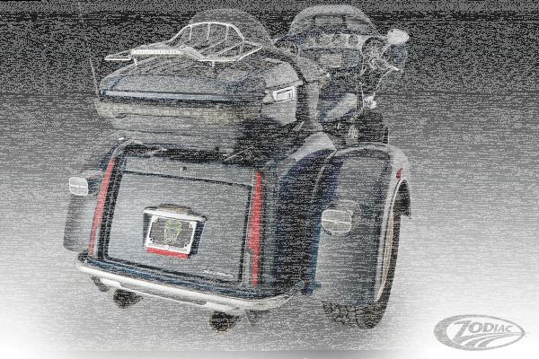 Black Calade Tail Lights Red Tri09-Up (DE)