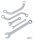 50Pc Combination spanner set SAE+Metric (DE)