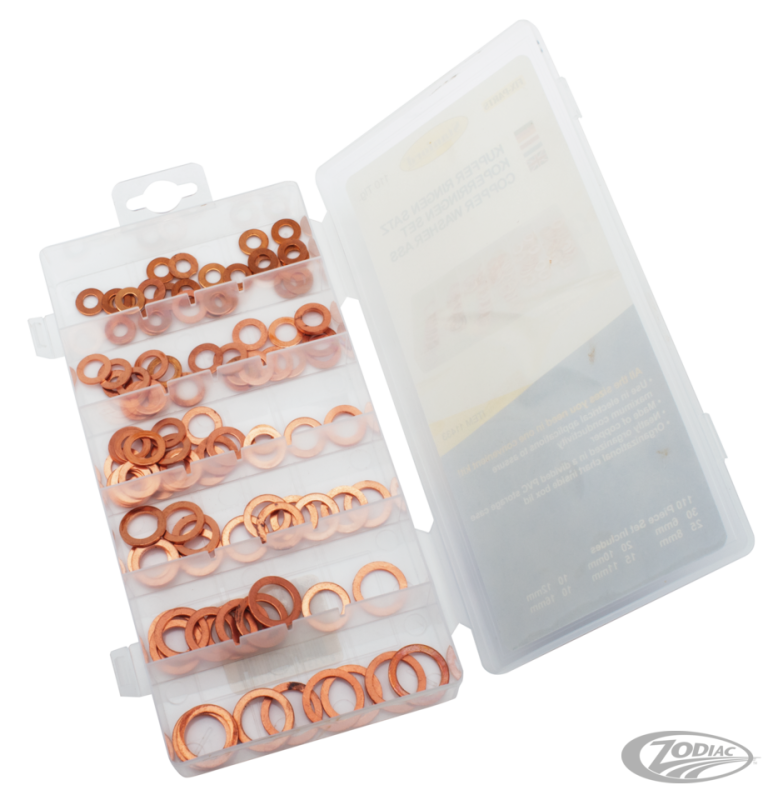 110pc Copper ring assortment box (DE)
