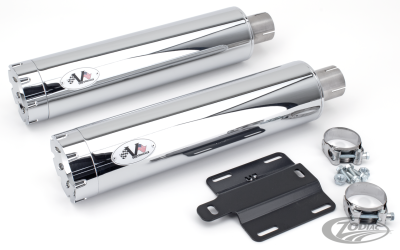Twin Chr mufflers 90mm Rvlvr ISC22-24 (DE)
