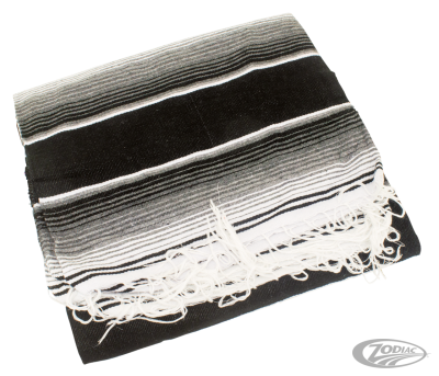 Mexican blanket Serape Black & White (DE)