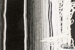 Mexican blanket Serape Black & White (DE)