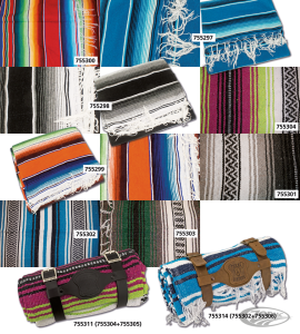 Mexican blanket Serape Red (DE)