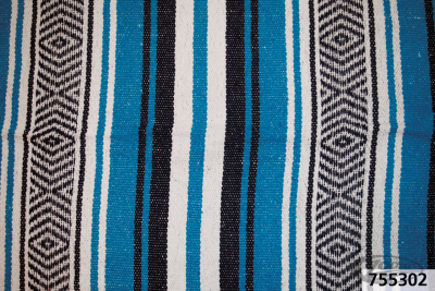 Mexican blanket Navy/Turquois/White (DE)