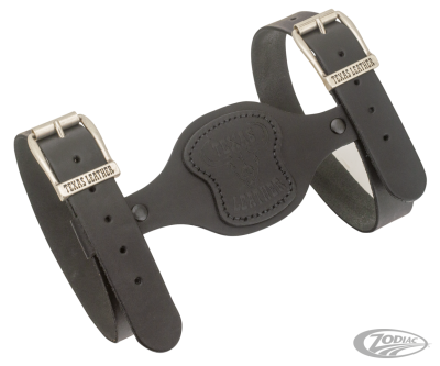 Texas Leather blanket holder black