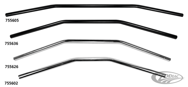 7/8" black Drag Bar 28" no dimples (DE)