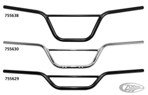 7/8" Handlebars Scrambler 4" BLK (DE)