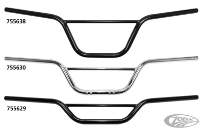 7/8" Handlebars Scrambler XL 8" BLK (DE)