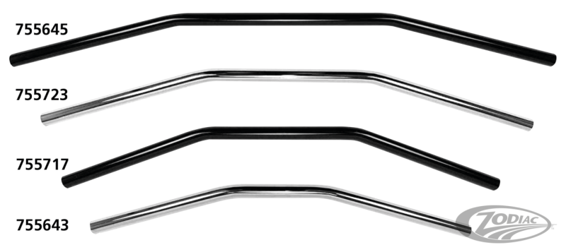1" Handlebars Drag Bar 28" CHR dimpled (DE)