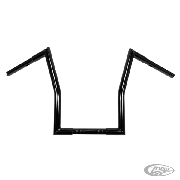 1" Square Fat Ape Hanger 15" BLK TBW (DE)