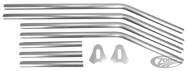Hardtail Tubes Kit Raw Steel 30mm 1" axl (DE)