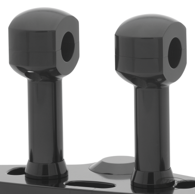 4" Risers for 1-1/4" Handlebars Black (DE)