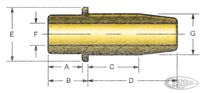 KPMI Valveguide 45ci flathead IN/EX +001 (DE)