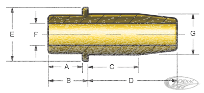 Cast iron valve guide in/ex OHV36-47 Std (DE)