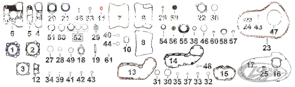 10pck O-RING TRANS SPACER XR08-13 (DE)