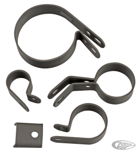 Blk Knucklehead BT41-47 exhaust clampkit (DE)