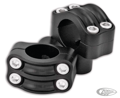 RSD NOSTALGIA RISERS 4-BOLT 1" BLACK OPS