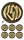 RSD BADGE KIT BRASS LOGOBRASS BADGE W/ L (DE)