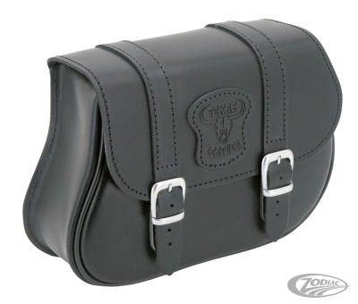 Texas Leather V-Rod black leather bag