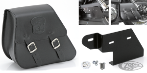 Texas Leather Dyna Swingarm bag w/brckt (DE)