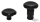 Front Axle Cover Smooth Black ST18-Up (DE)