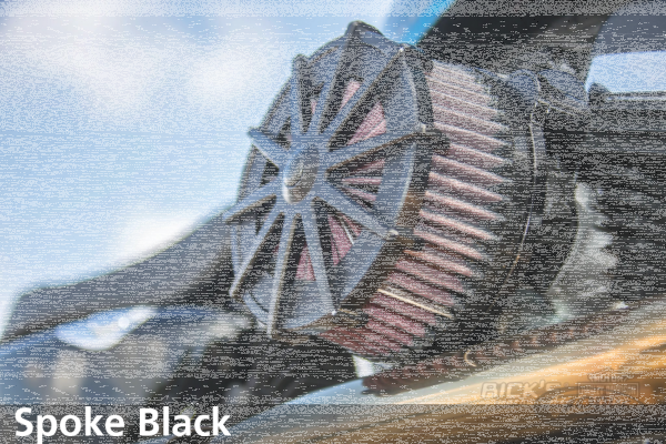 A/C SPOKE Blk FLH/T17-20 (DE)