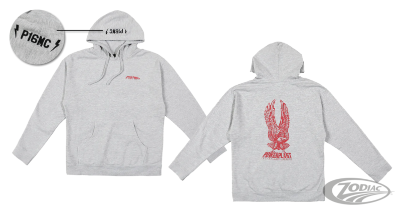 P16 EAGLE HOODIE HEATHER GRAY XL (DE)