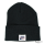 DAILY BEANIE BLK with WHITE LABEL