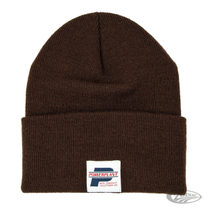 DAILY BEANIE BROWN with WHITE LABEL (DE)