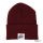 DAILY BEANIE BURGUNDY with WHITE LABEL (DE)