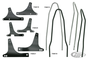 Black Sissybar sideplates Sportster (DE)