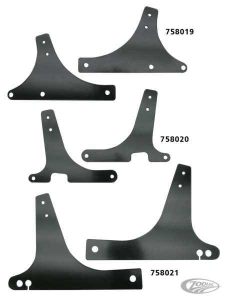 Black Sissybar sideplates Sportster (DE)