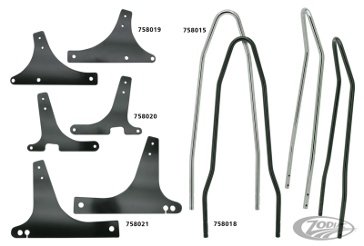 Black Sissybar sideplates Sportster (DE)