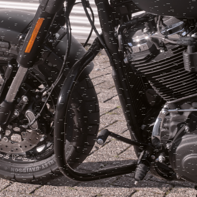 Highway bar black ST18-up exFXDR D=1.25" (DE)