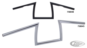 ZCP Donkey bar 1" Blk dimpled 6-1/2" (DE)