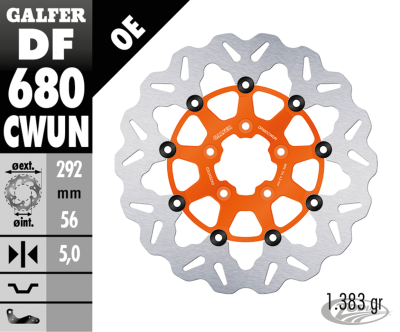 Galfer Wave FR Floating 11.5" Orange