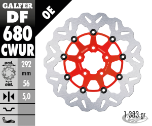 Galfer Wave FR Floating 11.5" Red