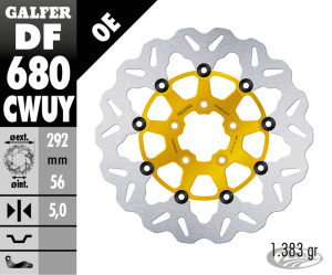 Galfer Wave FR Floating 11.5" Gold