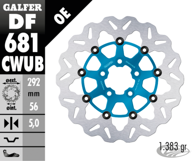 Galfer Wave RR Floating 11.5" Blue (DE)