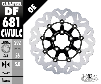 Galfer Wave RR Floating 11.5" CC Black (DE)