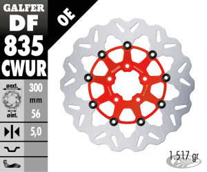 Galfer Wave FR Floating 11.8" Red