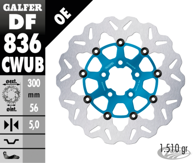 Galfer Wave RR Floating 11.8" Blue (DE)