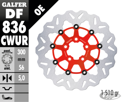 Galfer Wave RR Floating 11.8" Red (DE)