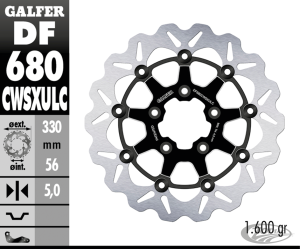 Galfer Wave FR Floating 13" CC Black (DE)